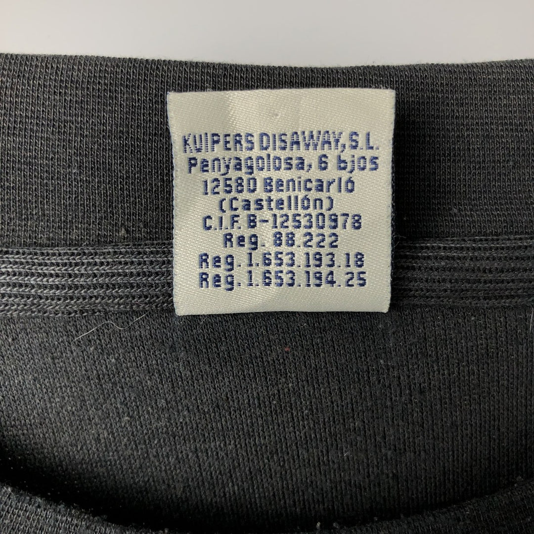 Vintage 80'S Nike long-sleeved T-shirt, size XL, men's cotton black type Vintage Second Hand