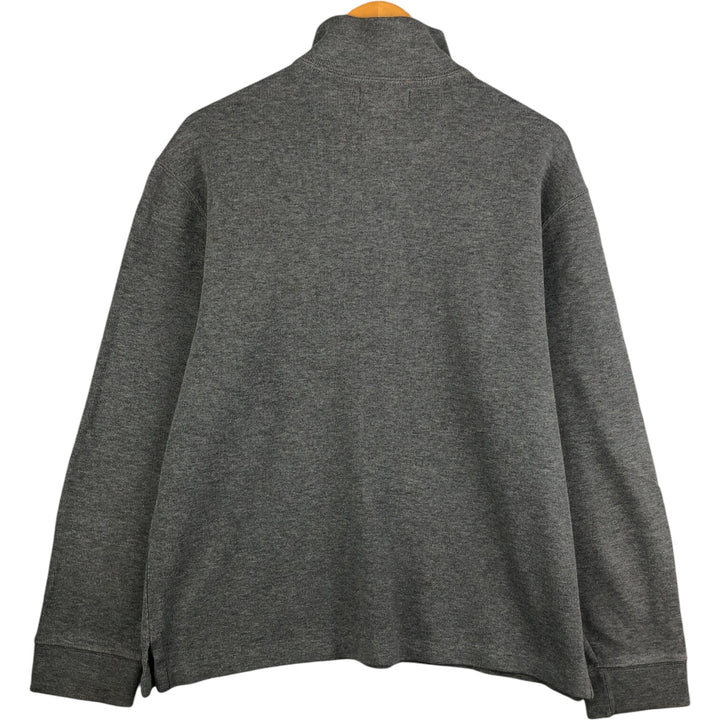Ralph Lauren POLO by Ralph Lauren Half-Zip Sweatshirt, Men's Size L cotton gray type Vintage Second Hand