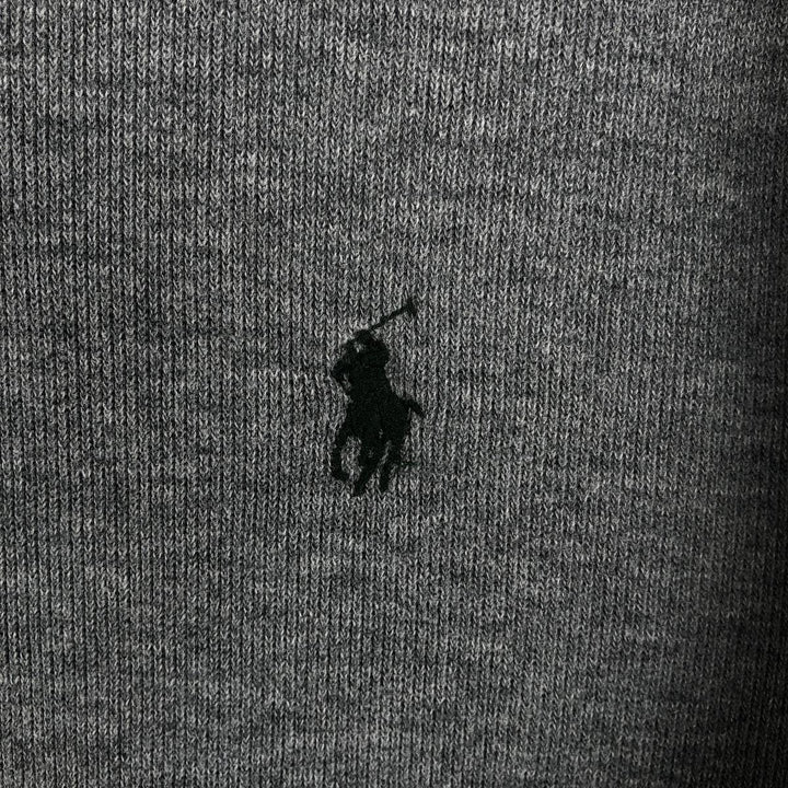 Ralph Lauren POLO by Ralph Lauren Half-Zip Sweatshirt, Men's Size L cotton gray type Vintage Second Hand