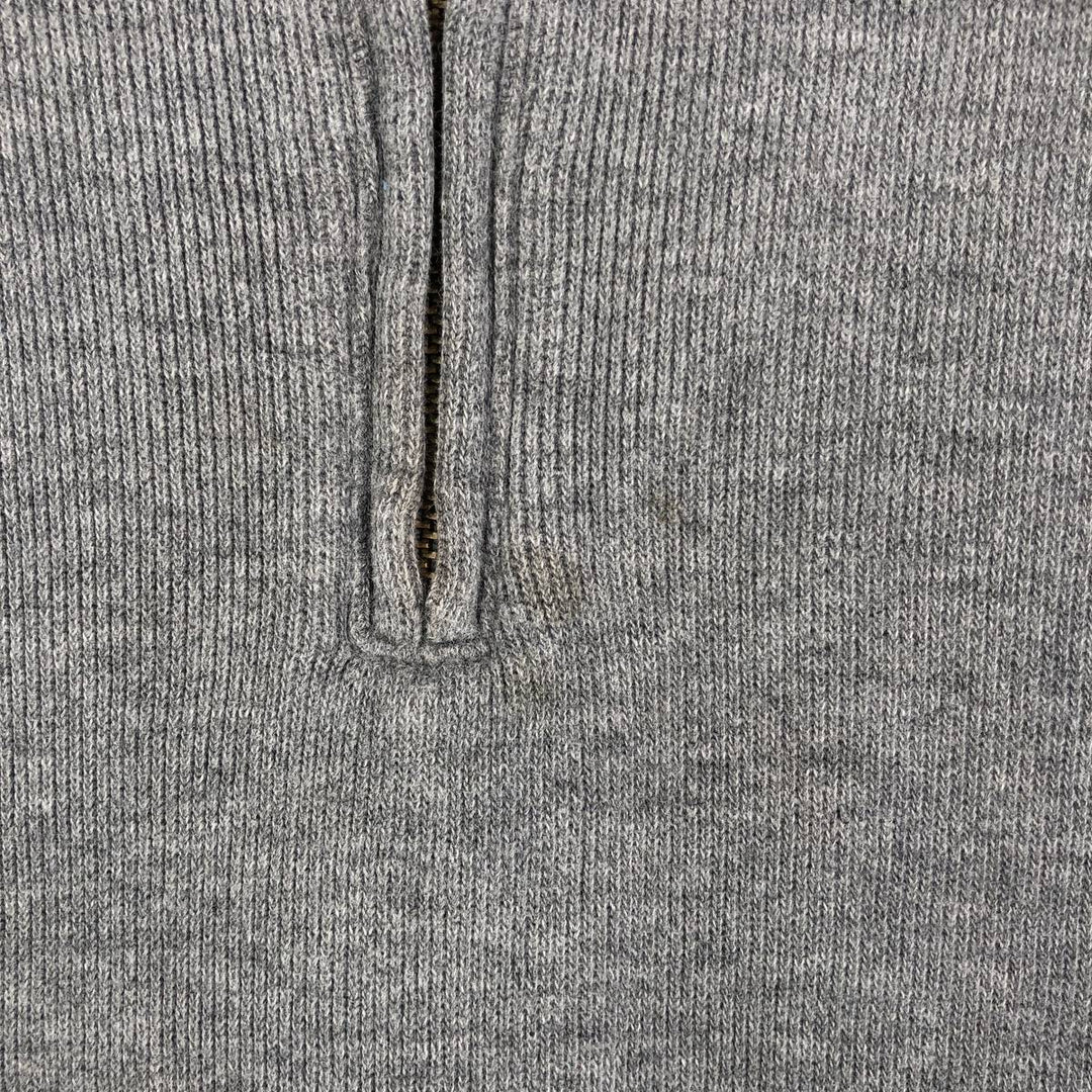 Ralph Lauren POLO by Ralph Lauren Half-Zip Sweatshirt, Men's Size L cotton gray type Vintage Second Hand