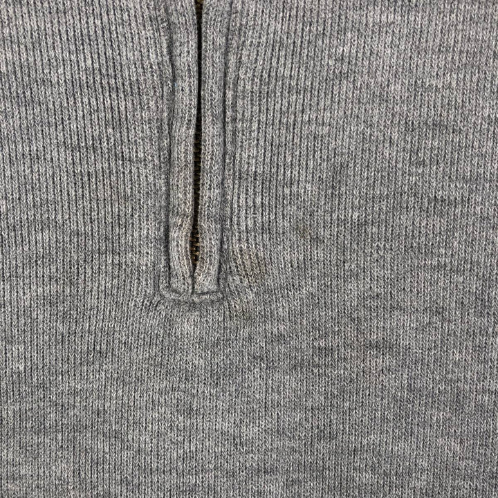 Ralph Lauren POLO by Ralph Lauren Half-Zip Sweatshirt, Men's Size L cotton gray type Vintage Second Hand