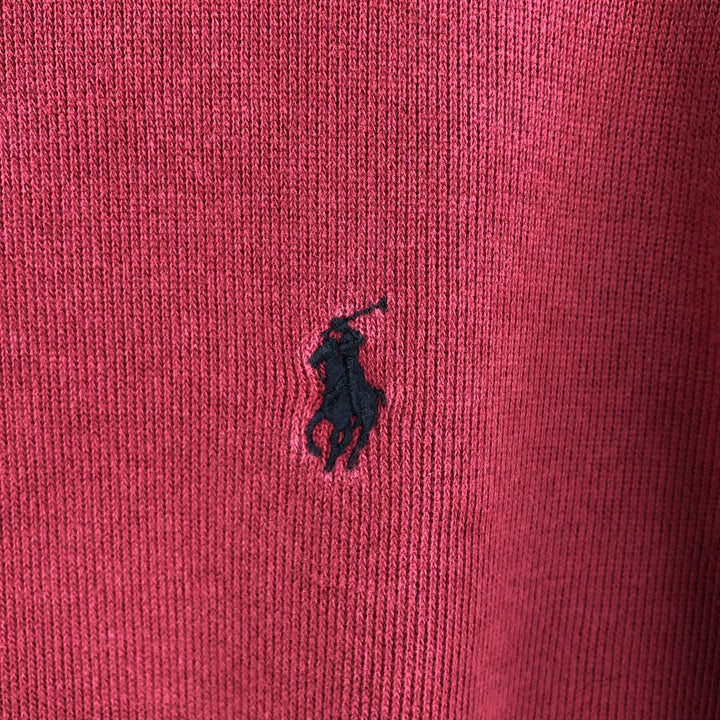Ralph Lauren POLO by Ralph Lauren Half-Zip Sweatshirt, Men's XL cotton red type Vintage Second Hand