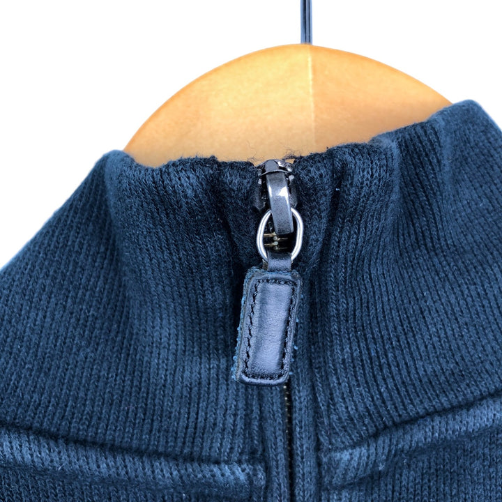 Ralph Lauren POLO by Ralph Lauren Half-Zip Sweatshirt, Men's XL cotton black type Vintage Second Hand