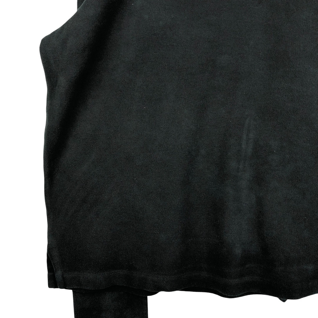 Ralph Lauren POLO by Ralph Lauren Half-Zip Sweatshirt, Men's XL cotton black type Vintage Second Hand