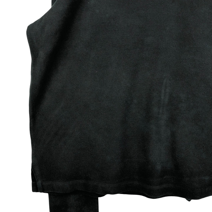 Ralph Lauren POLO by Ralph Lauren Half-Zip Sweatshirt, Men's XL cotton black type Vintage Second Hand