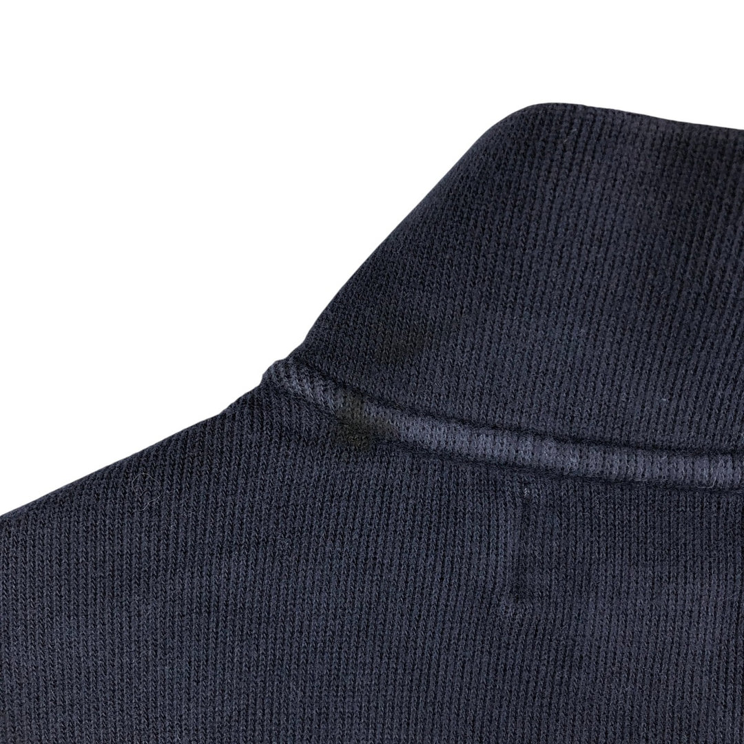 Ralph Lauren POLO by Ralph Lauren Half-Zip Sweatshirt, Men's M cotton navy blue type Vintage Second Hand