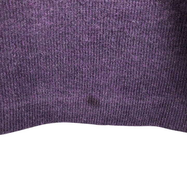 Ralph Lauren POLO by Ralph Lauren Half-Zip Sweatshirt, Men's Size L cotton purple type Vintage Second Hand