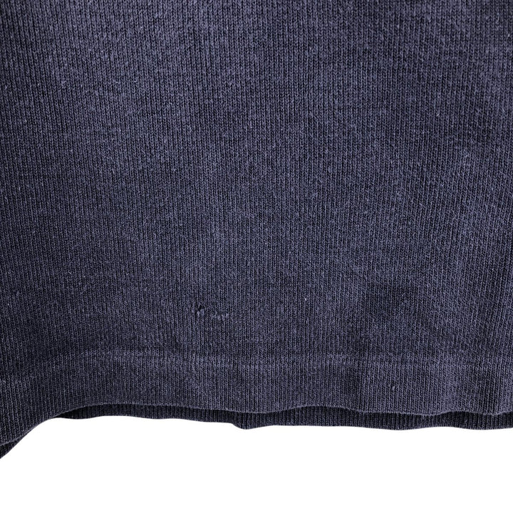 Ralph Lauren POLO by Ralph Lauren Half-Zip Sweatshirt, Men's XL cotton navy blue type Vintage Second Hand