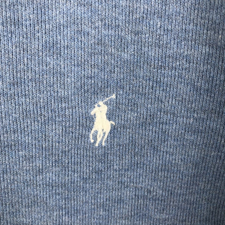 Ralph Lauren POLO by Ralph Lauren Half-Zip Sweatshirt, Men's Size L cotton Blue type light blue Vintage Second Hand
