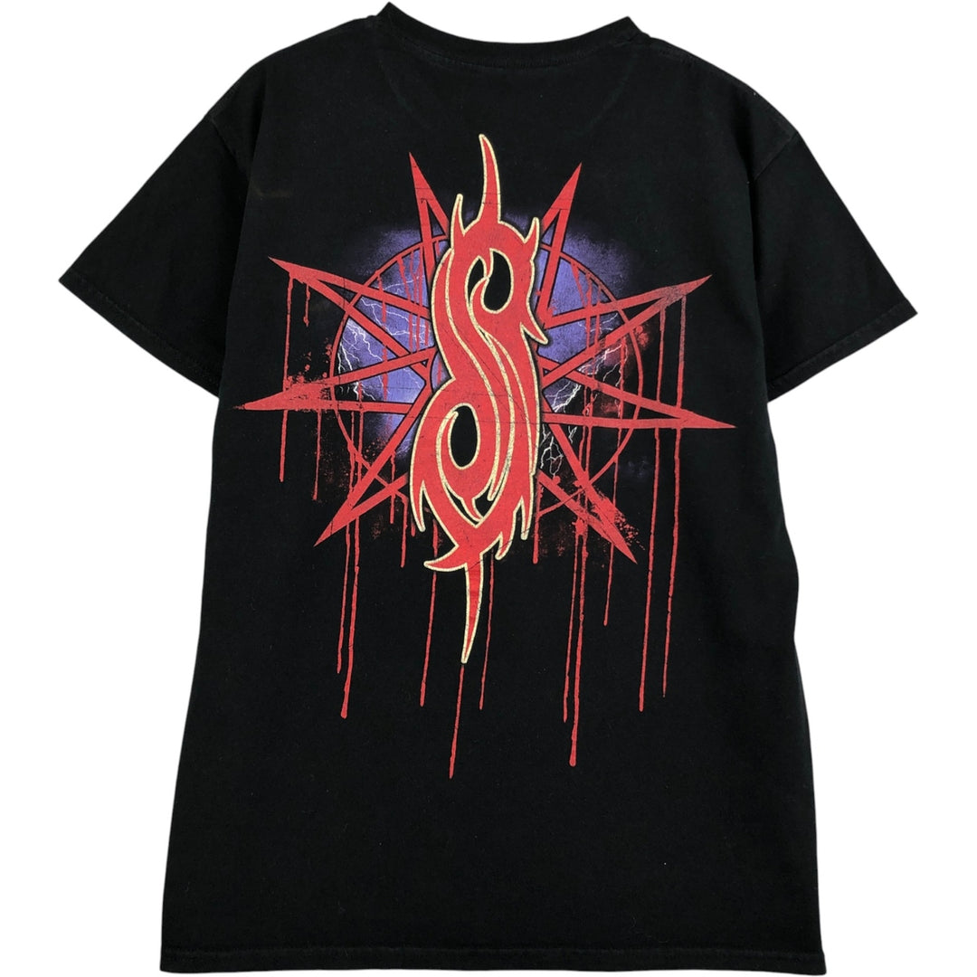 Slipknot Band T-shirt, Band T, Men's M size cotton black type Vintage Second Hand