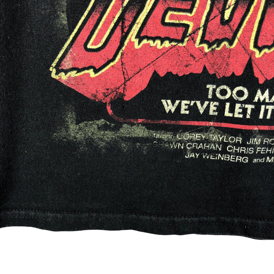 Slipknot Band T-shirt, Band T, Men's M size cotton black type Vintage Second Hand