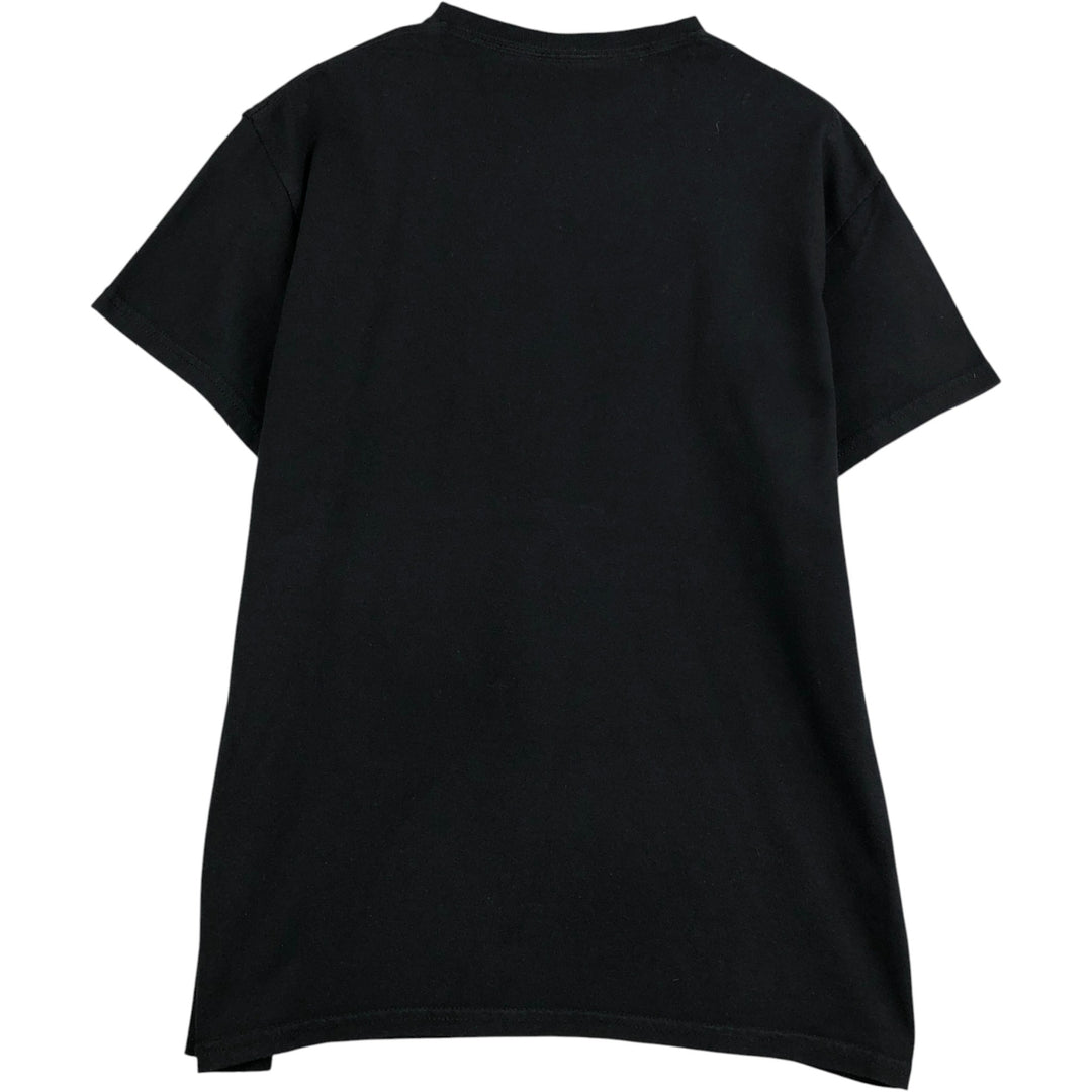 THE BEATLES Band T-shirt, Men's L size cotton black type Vintage Second Hand