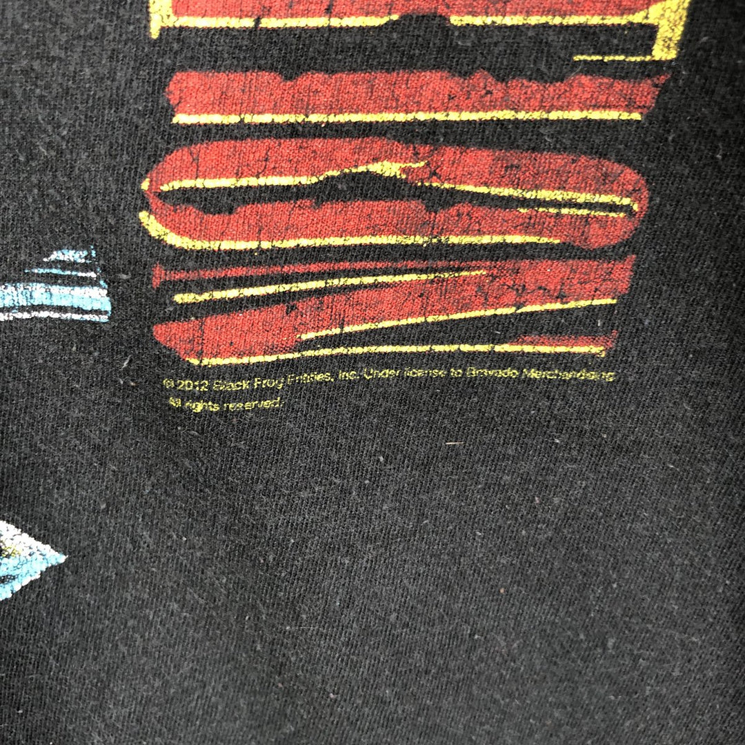 GUNS N' ROSES Skull Pattern Band T-shirt, Band Tee, Men's XXL cotton black type Vintage Second Hand