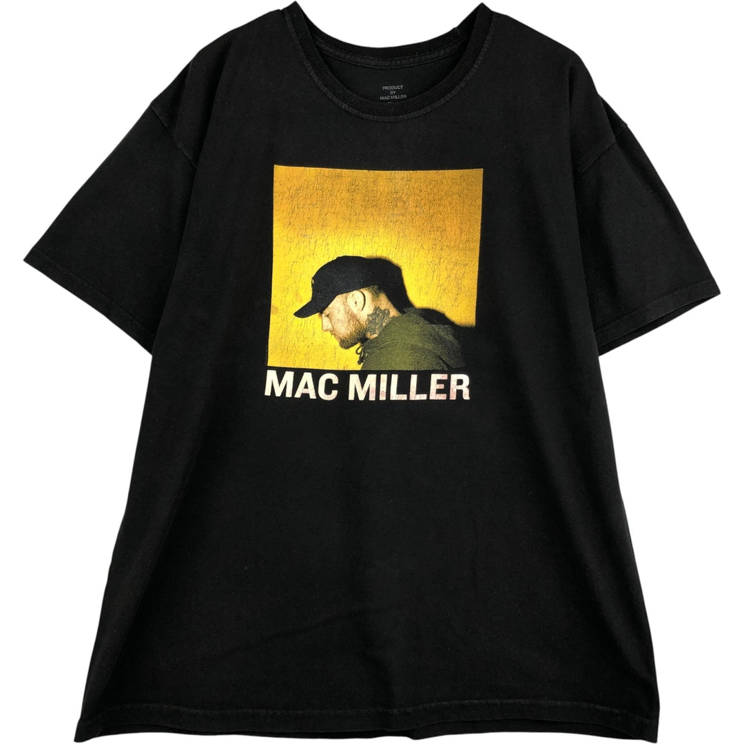 MAC MILLER Rap T-shirt, Men's Size L cotton black type Vintage Second Hand