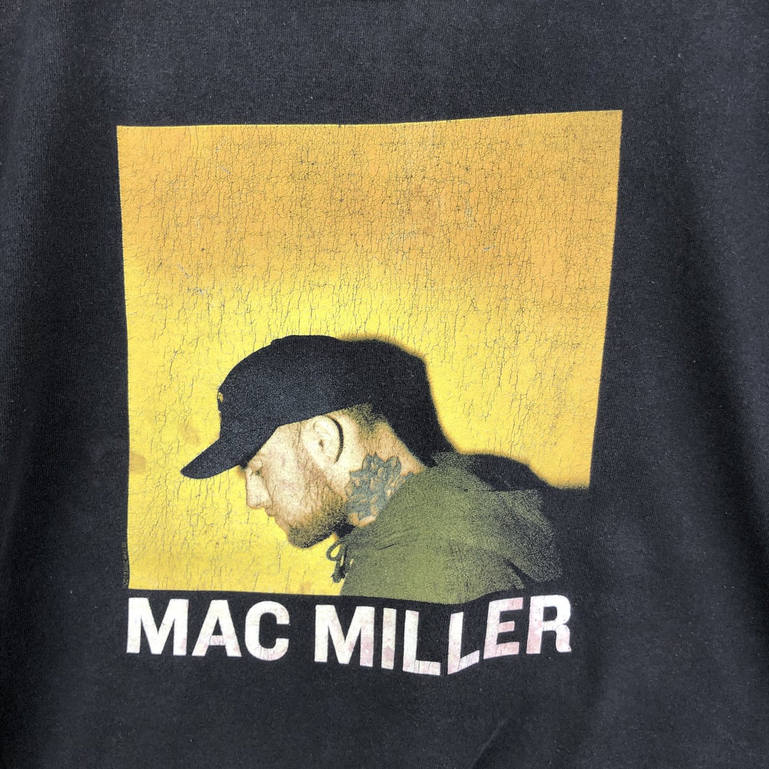 MAC MILLER Rap T-shirt, Men's Size L cotton black type Vintage Second Hand