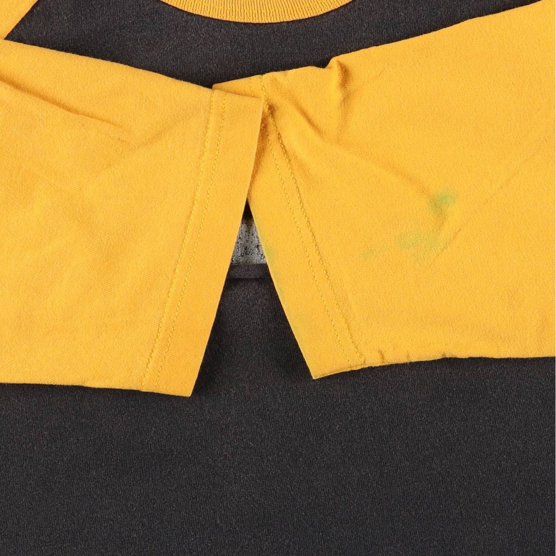 GUNS N' ROSES 3/4 Sleeve Raglan Band T-Shirt, Men's Size L unclear black type Vintage Second Hand