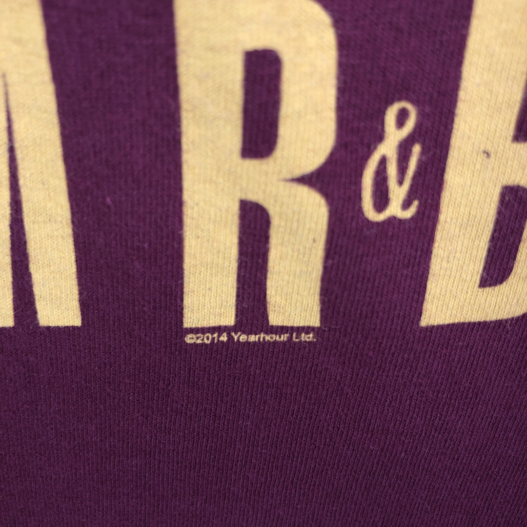 THE WHO Band T-shirt, Men's L size unclear Red type red-purple Vintage Second Hand