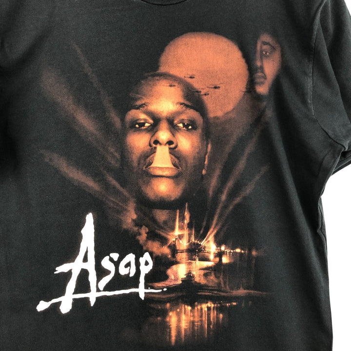 ASAP ROCKY Rap T-shirt, Men's Size M unclear black type Vintage Second Hand