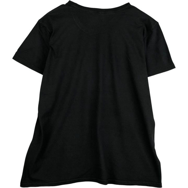 BAYISLAND GUNS N' ROSES Skull Pattern Band T-Shirt, Men's Size L cotton black type Vintage Second Hand