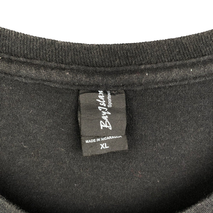 BAYISLAND SLIPKNOT Skull Pattern Band T-Shirt, Men's XL cotton black type Vintage Second Hand