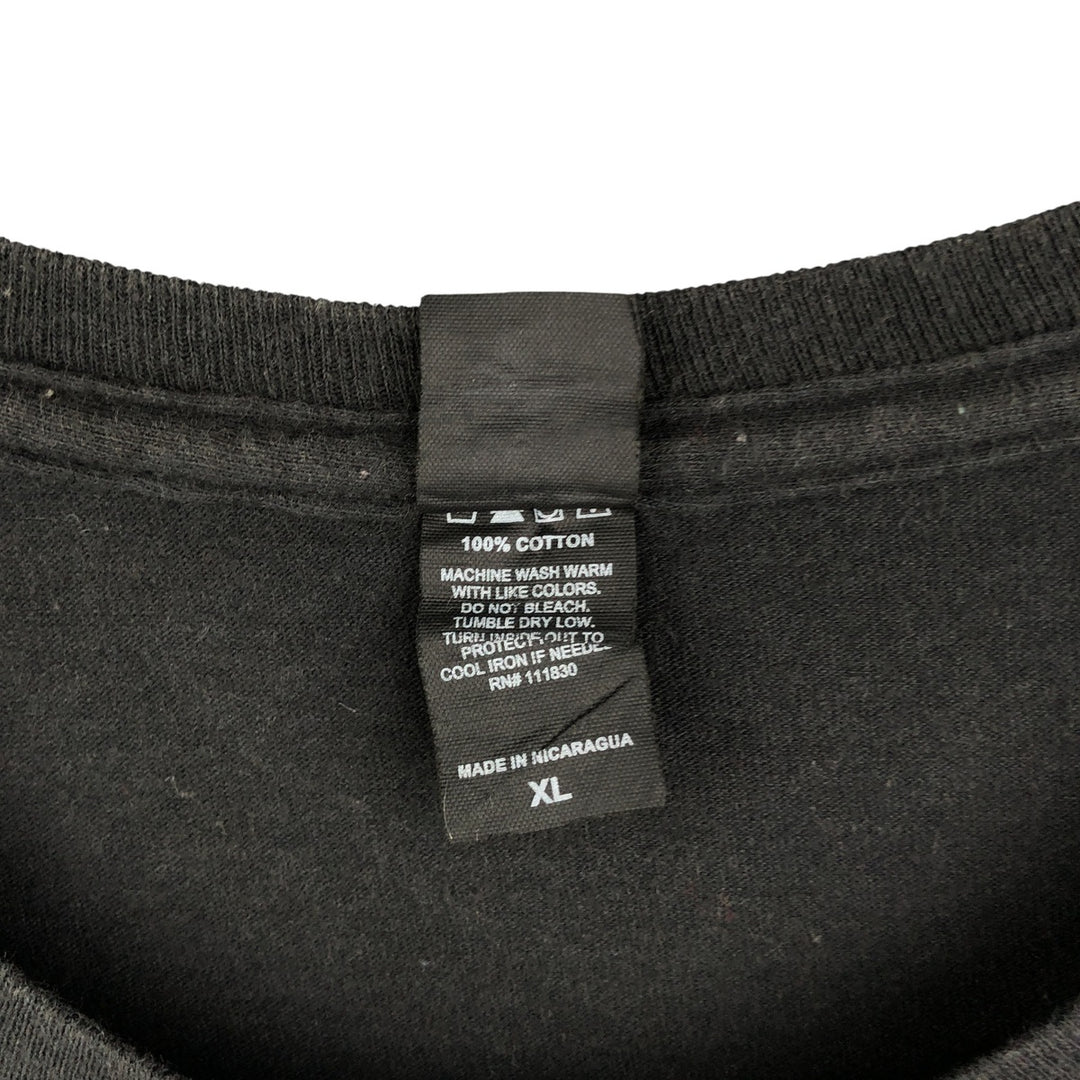 BAYISLAND SLIPKNOT Skull Pattern Band T-Shirt, Men's XL cotton black type Vintage Second Hand