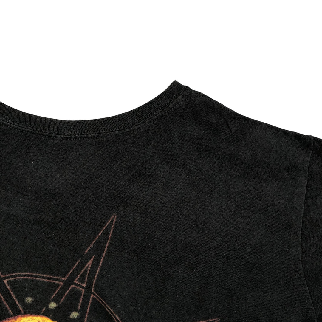 BAYISLAND SLIPKNOT Skull Pattern Band T-Shirt, Men's XL cotton black type Vintage Second Hand