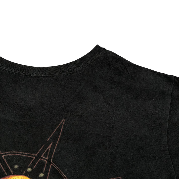 BAYISLAND SLIPKNOT Skull Pattern Band T-Shirt, Men's XL cotton black type Vintage Second Hand