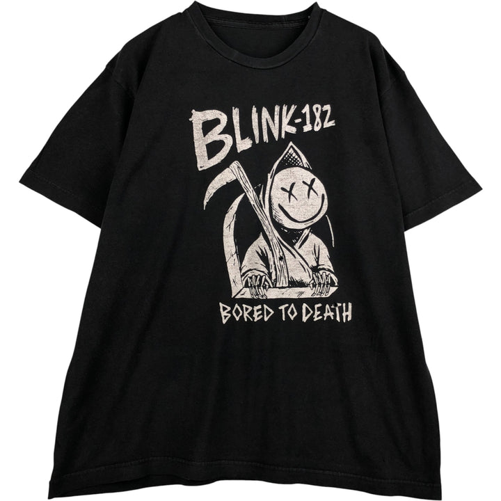 BLINK-182 Band T-Shirt, Men's Size L unclear black type Vintage Second Hand