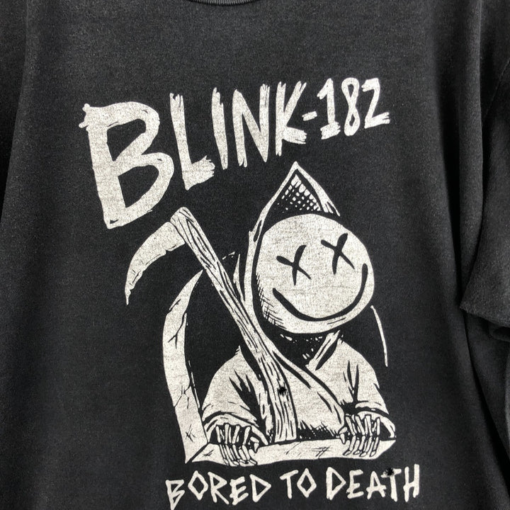 BLINK-182 Band T-Shirt, Men's Size L unclear black type Vintage Second Hand