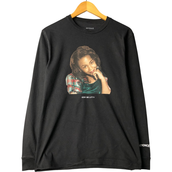 Beyonce Long Sleeve T-Shirt, Band Tee, Rap Tee, Men's Size Small cotton black type Vintage Second Hand