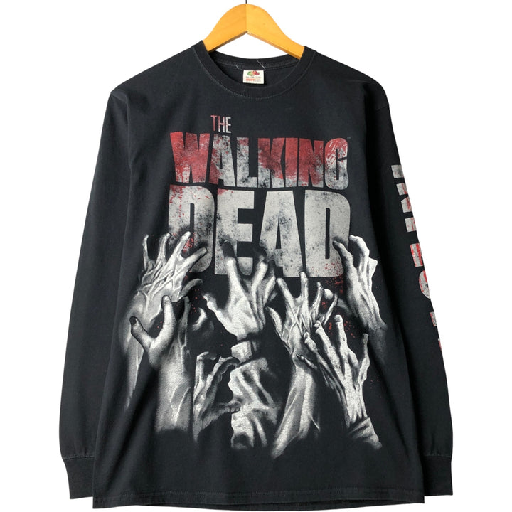 Fruit of the Loom The Walking Dead Long Sleeve T-Shirt, Men's Size Medium unclear black type Vintage Second Hand