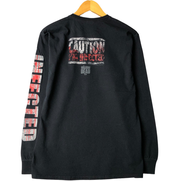 Fruit of the Loom The Walking Dead Long Sleeve T-Shirt, Men's Size Medium unclear black type Vintage Second Hand