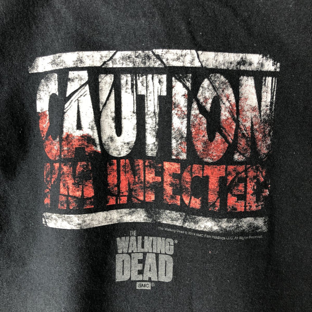 Fruit of the Loom The Walking Dead Long Sleeve T-Shirt, Men's Size Medium unclear black type Vintage Second Hand