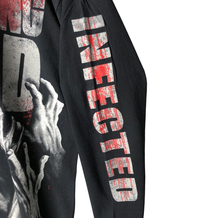 Fruit of the Loom The Walking Dead Long Sleeve T-Shirt, Men's Size Medium unclear black type Vintage Second Hand