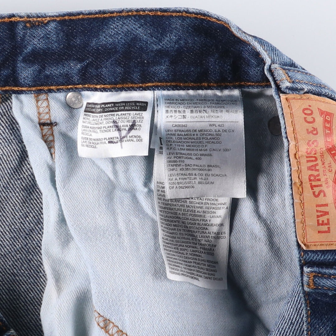 Levi's 517 Bootcut Denim Pants for Men, Size W34 cotton blue type Vintage Second Hand