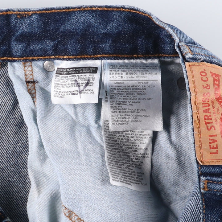 Levi's 517 Bootcut Denim Pants for Men, Size W34 cotton blue type Vintage Second Hand
