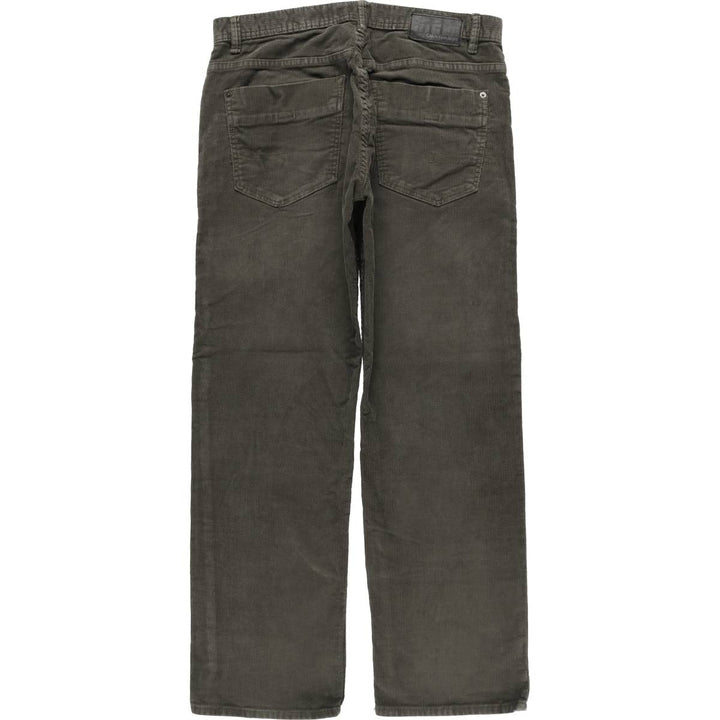 Calvin Klein Jeans corduroy pants for men, size W33 cotton Khaki type sage green Vintage Second Hand