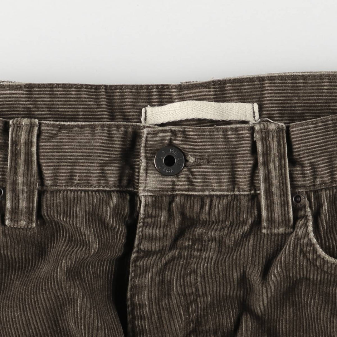 LLBean Corduroy Pants for Men (W34 equivalent) cotton Khaki type brown Vintage Second Hand