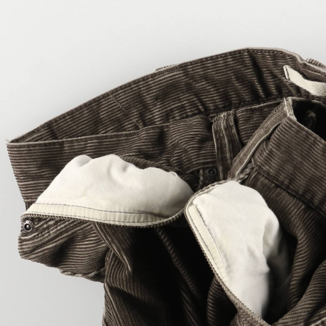 LLBean Corduroy Pants for Men (W34 equivalent) cotton Khaki type brown Vintage Second Hand