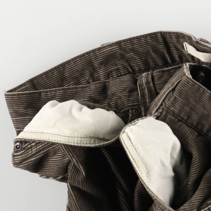 LLBean Corduroy Pants for Men (W34 equivalent) cotton Khaki type brown Vintage Second Hand