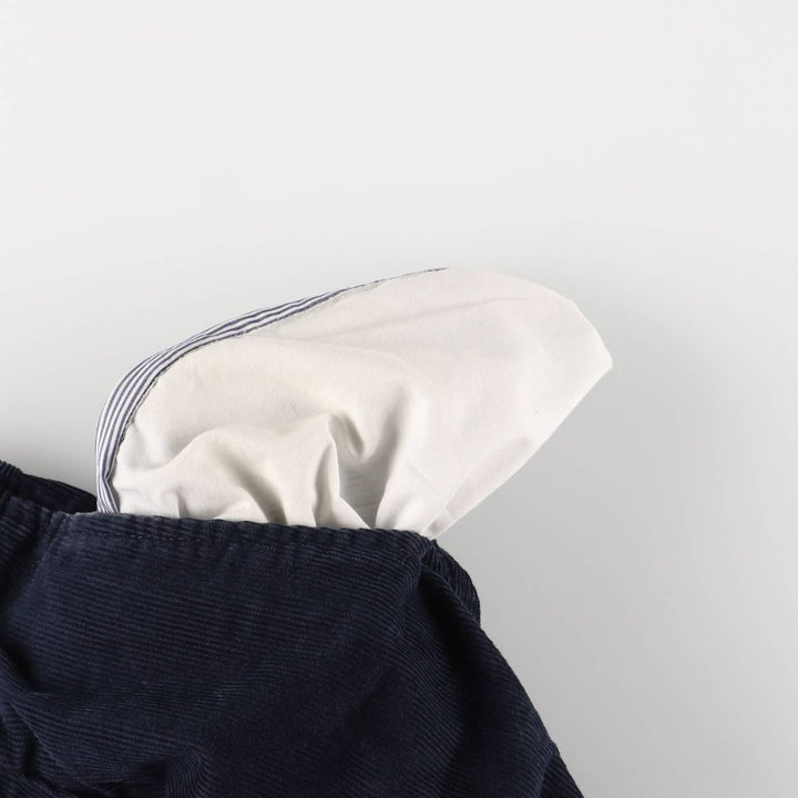 Lacoste One-Tuck Corduroy Pants, Men's, Size W33 cotton navy blue type Vintage Second Hand