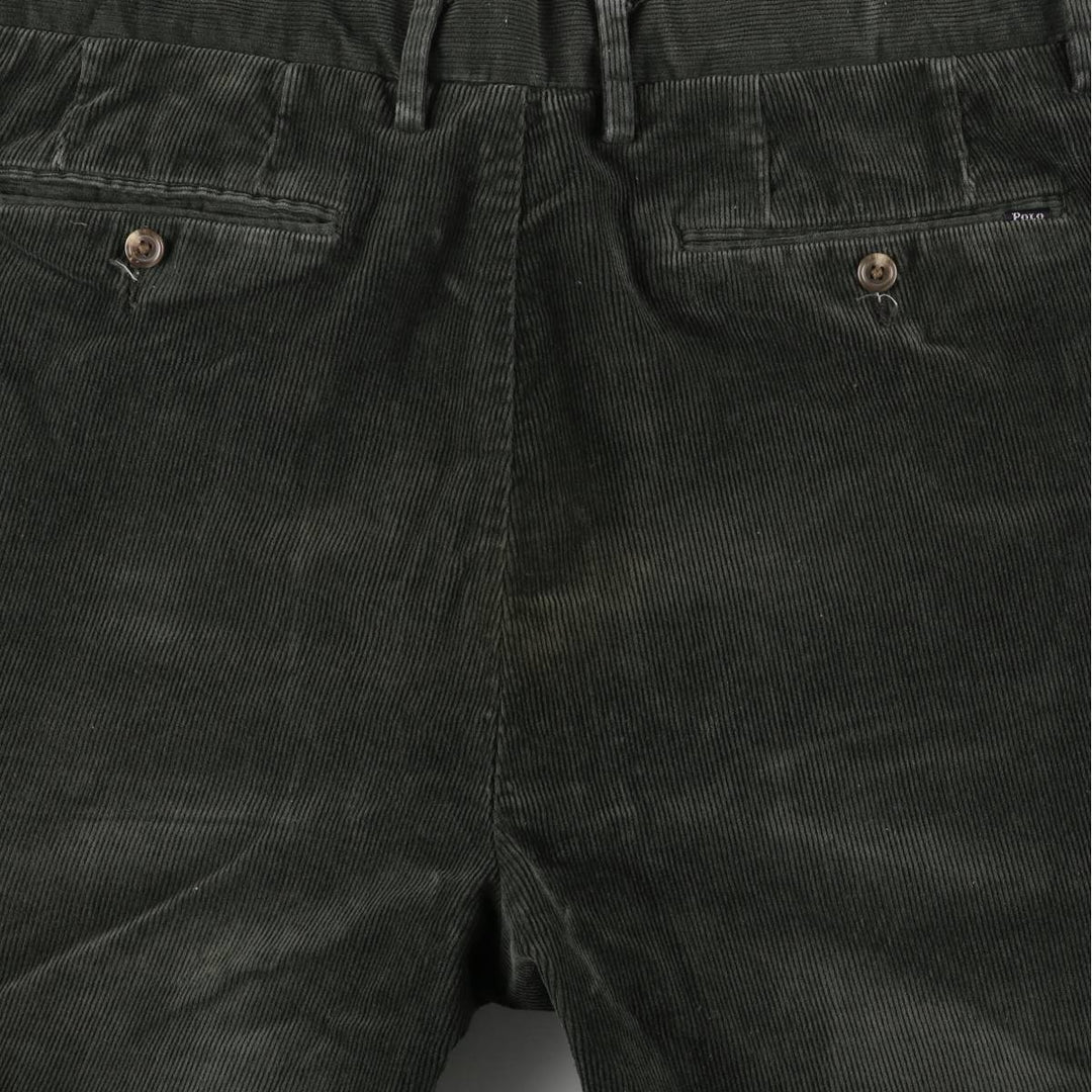 Ralph Lauren POLO RALPH LAUREN STRETCH CLASSIC FIT Corduroy Pants Men's Size 36 cotton Green type dark green Vintage Second Hand