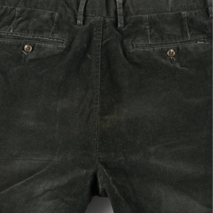 Ralph Lauren POLO RALPH LAUREN STRETCH CLASSIC FIT Corduroy Pants Men's Size 36 cotton Green type dark green Vintage Second Hand