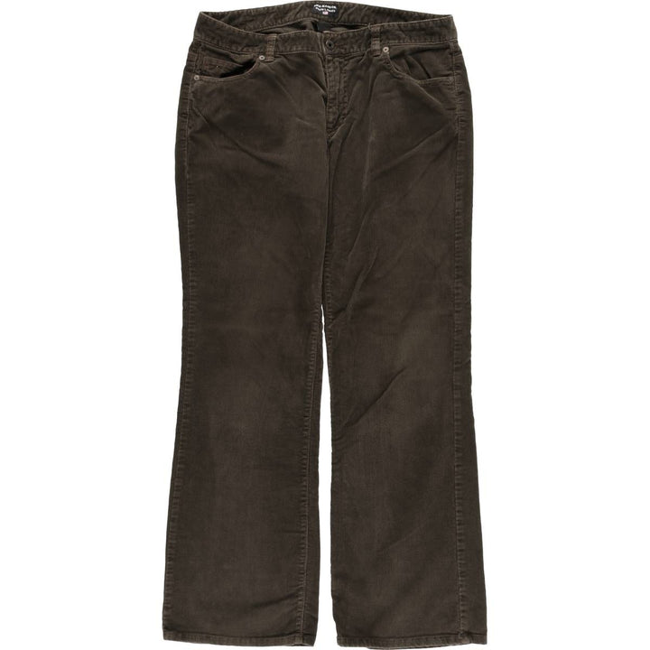 2000'S Ralph Lauren Polo Jeans Company Flare Cut Corduroy Pants Women's XXL (W34) cotton brown type Vintage Second Hand
