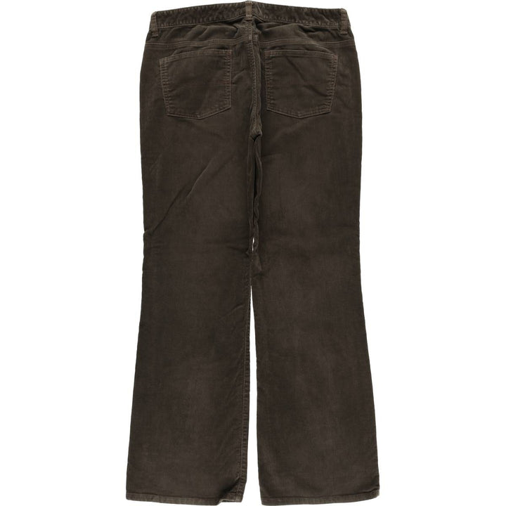 2000'S Ralph Lauren Polo Jeans Company Flare Cut Corduroy Pants Women's XXL (W34) cotton brown type Vintage Second Hand