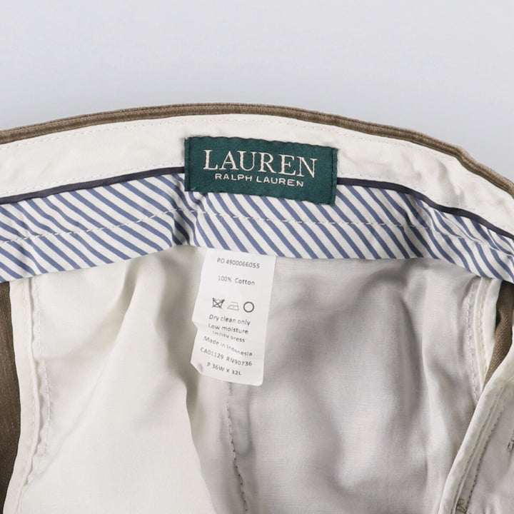 Ralph Lauren LAUREN Lauren Corduroy Pants Men's W36 cotton brown type Vintage Second Hand
