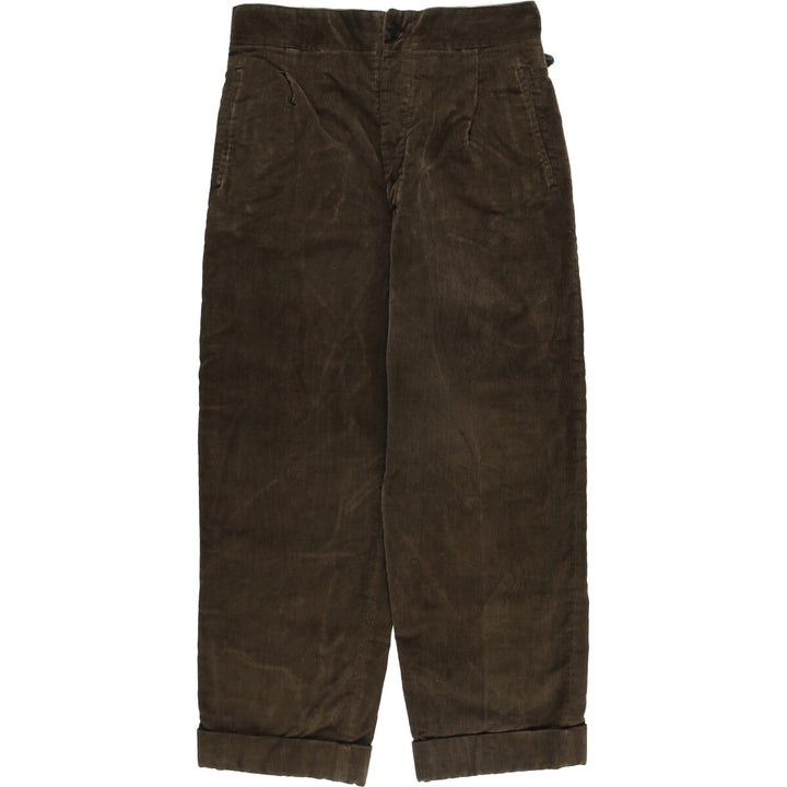 Vintage men's one-tuck corduroy pants, size W31 unclear brown type Vintage Second Hand