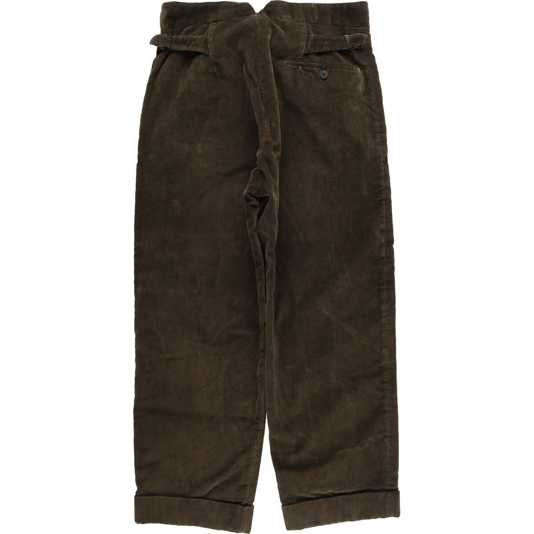 Vintage men's one-tuck corduroy pants, size W31 unclear brown type Vintage Second Hand