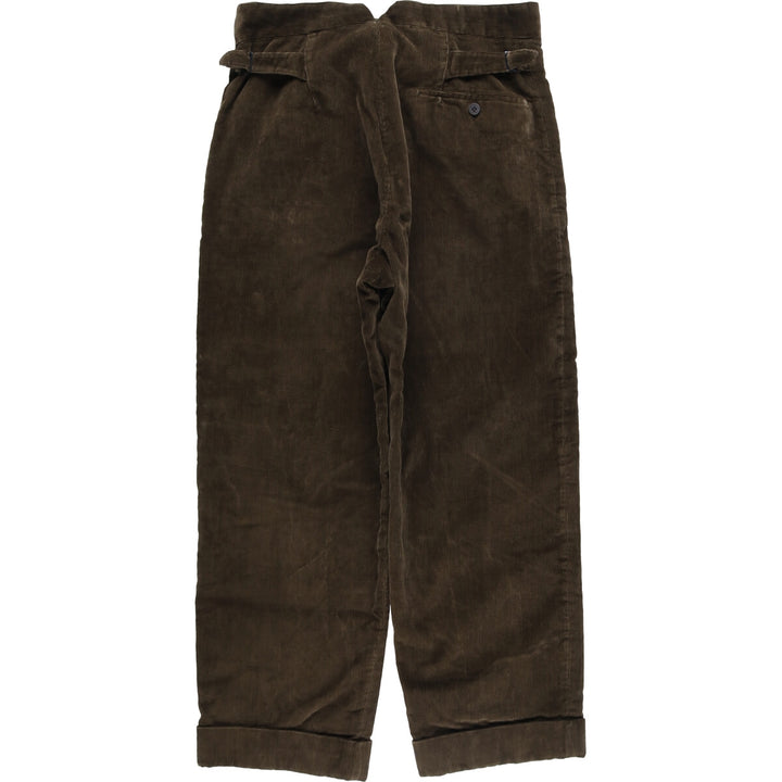 Vintage men's one-tuck corduroy pants, size W31 unclear brown type Vintage Second Hand
