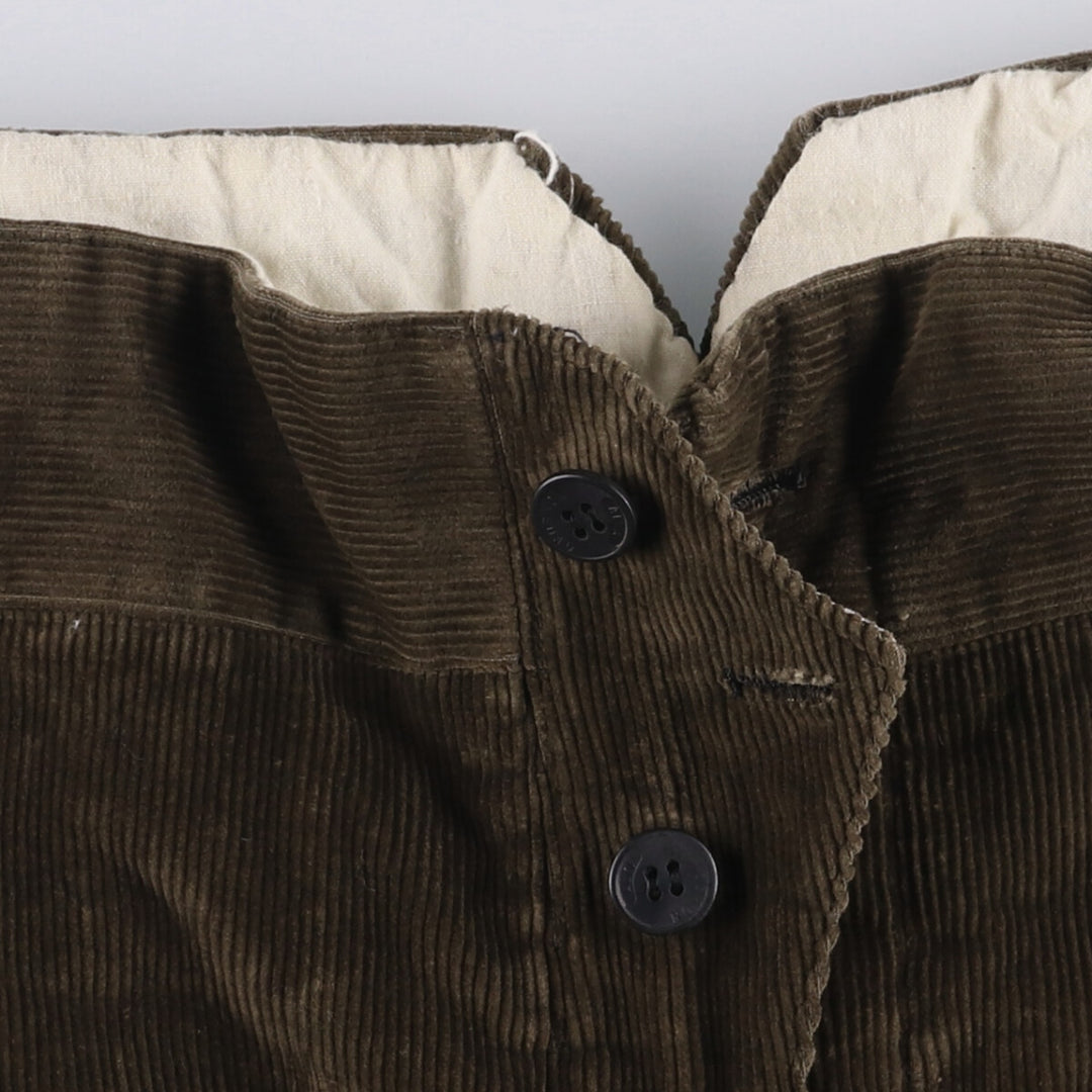 Vintage men's one-tuck corduroy pants, size W31 unclear brown type Vintage Second Hand